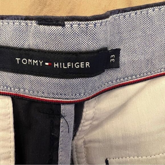 Mens Tommy Hilfiger Navy Pineapple Embroidered Scatter Print 9" Size 33 - Picture 5 of 7